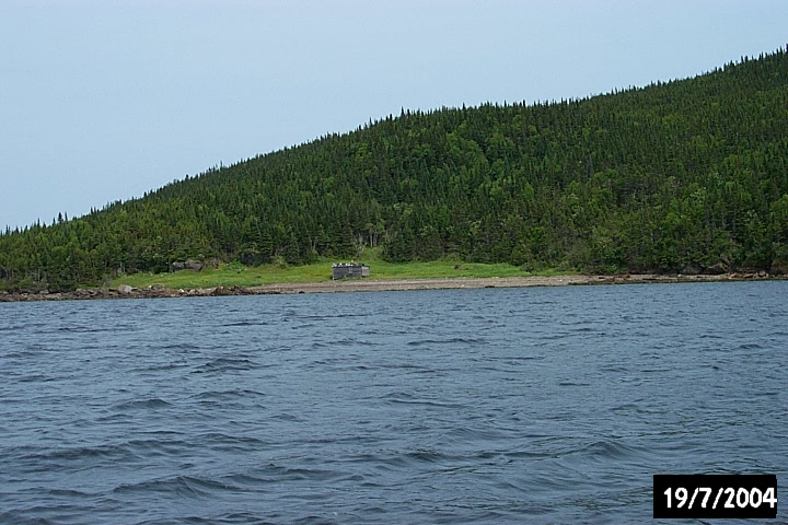 An abandoned cabin at Biche Arm East